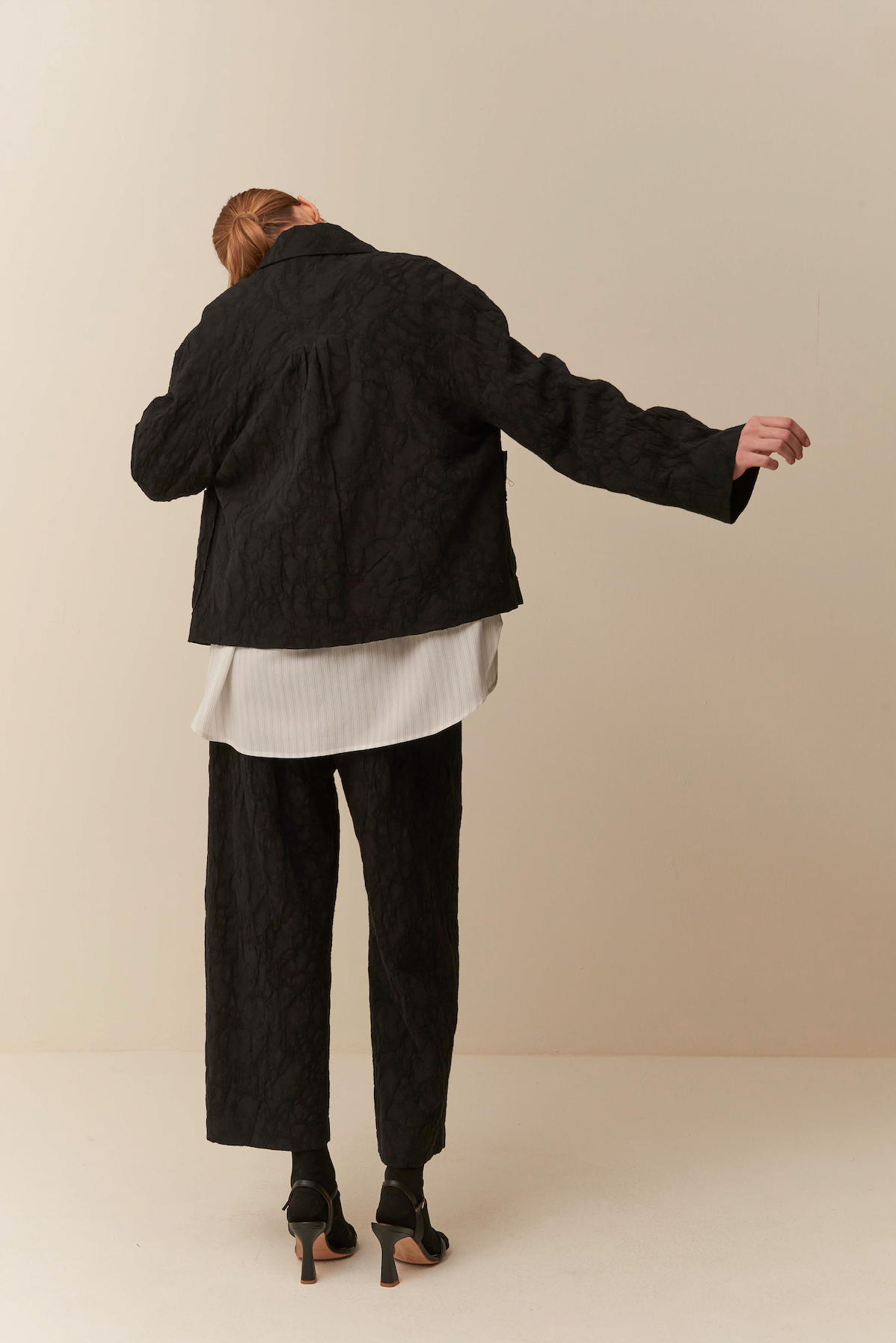 Giacca Camicia in jacquard