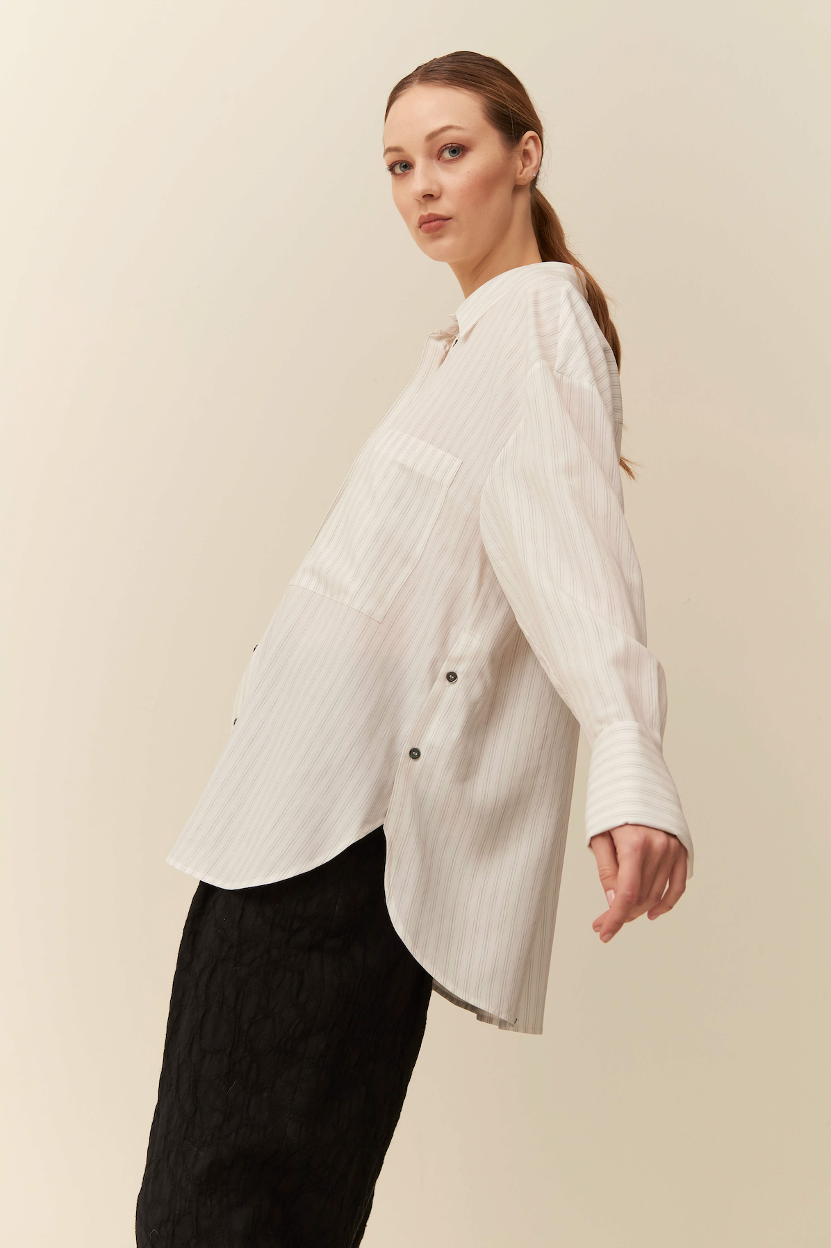 Camicia Over a Righe