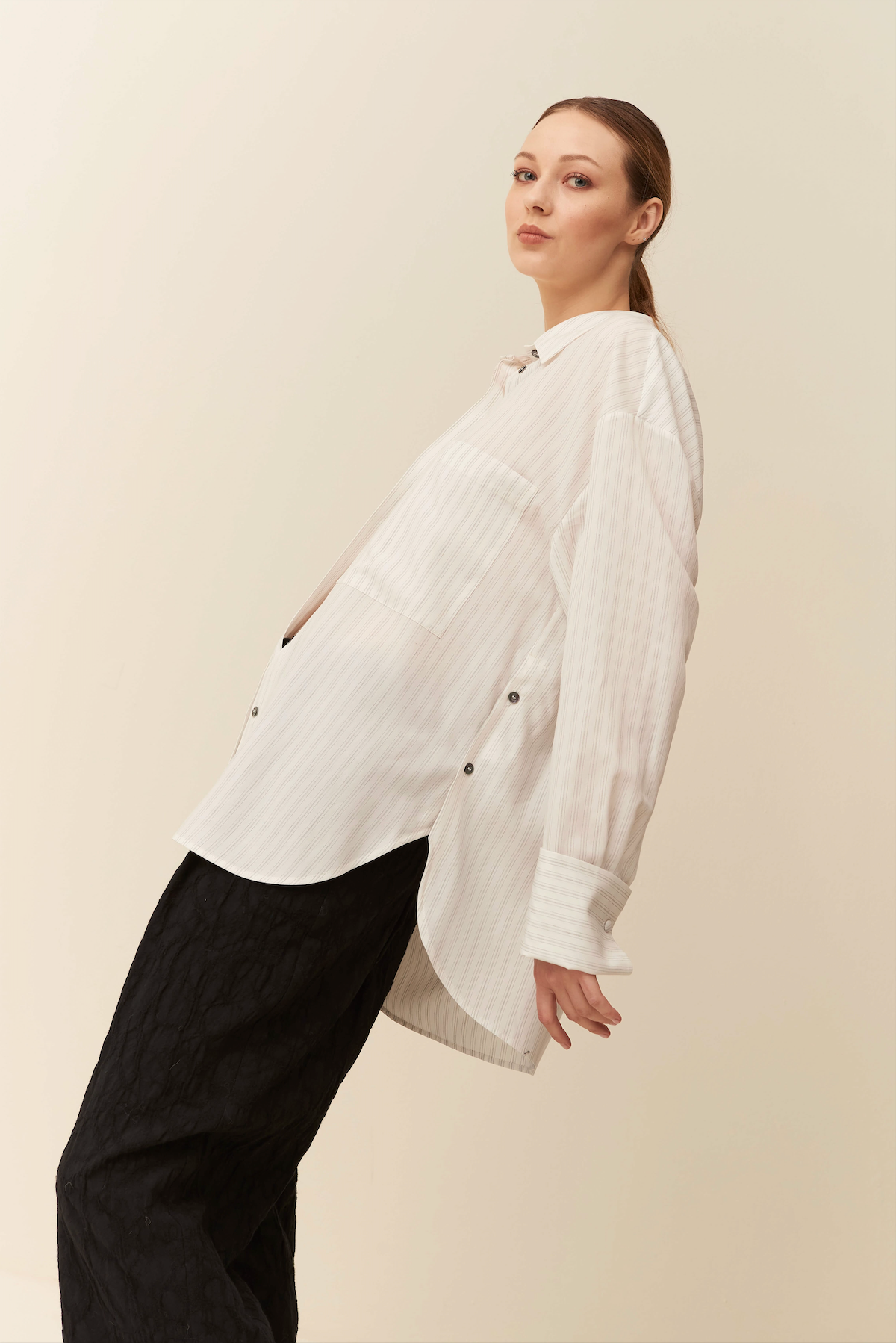 Camicia Over a Righe