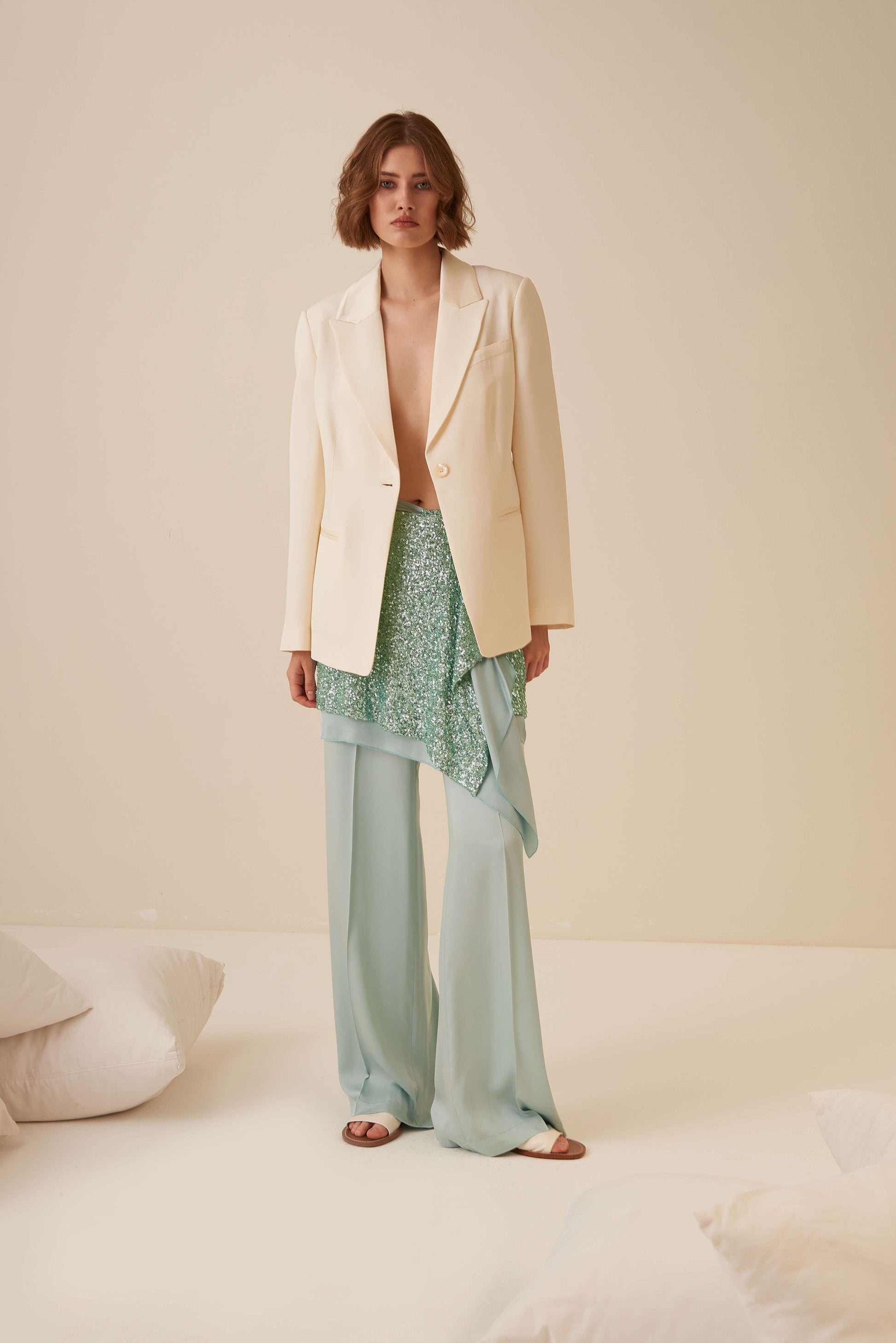 Pantalone a palazzo in Viscosa