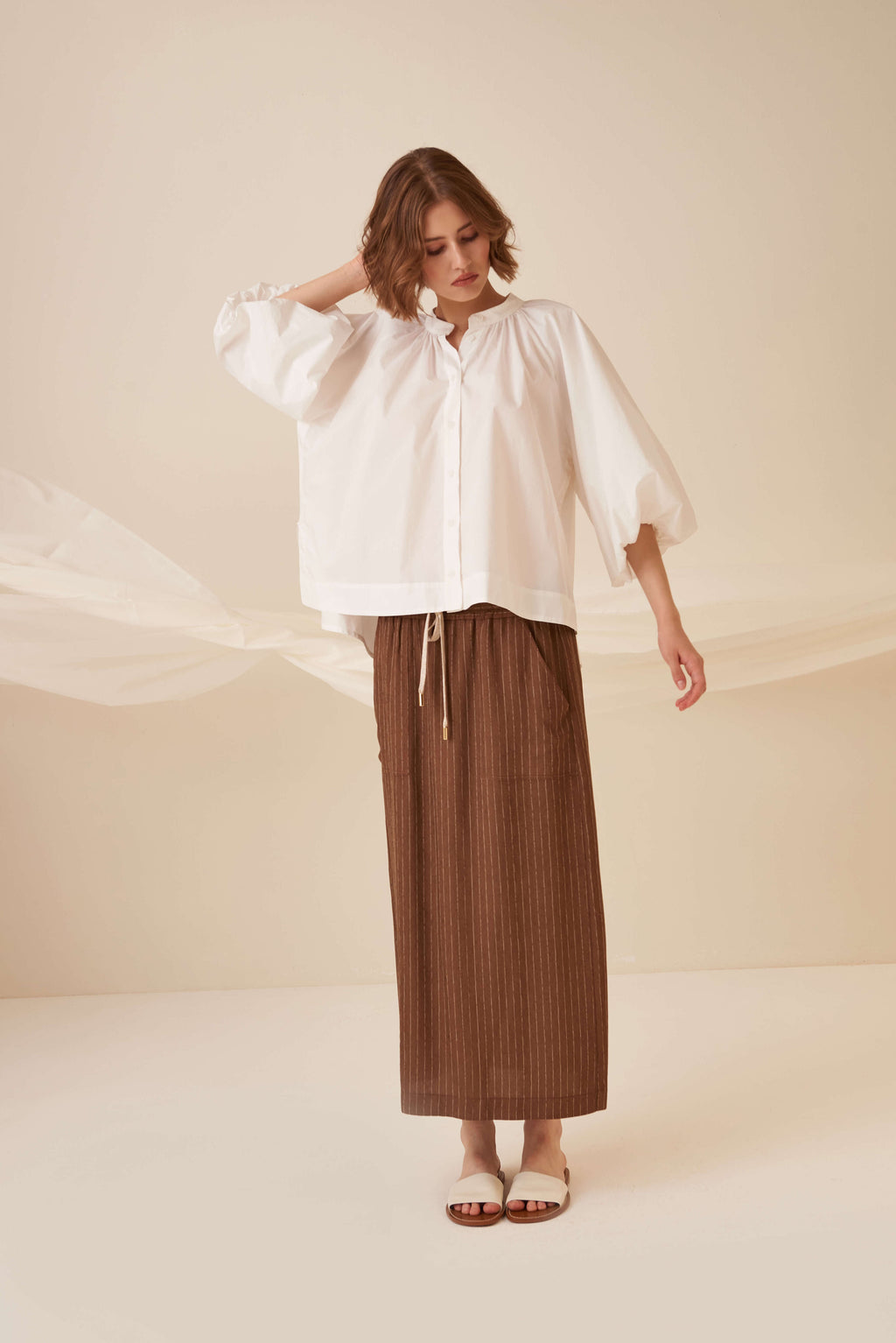 Blusa in tela paracadute