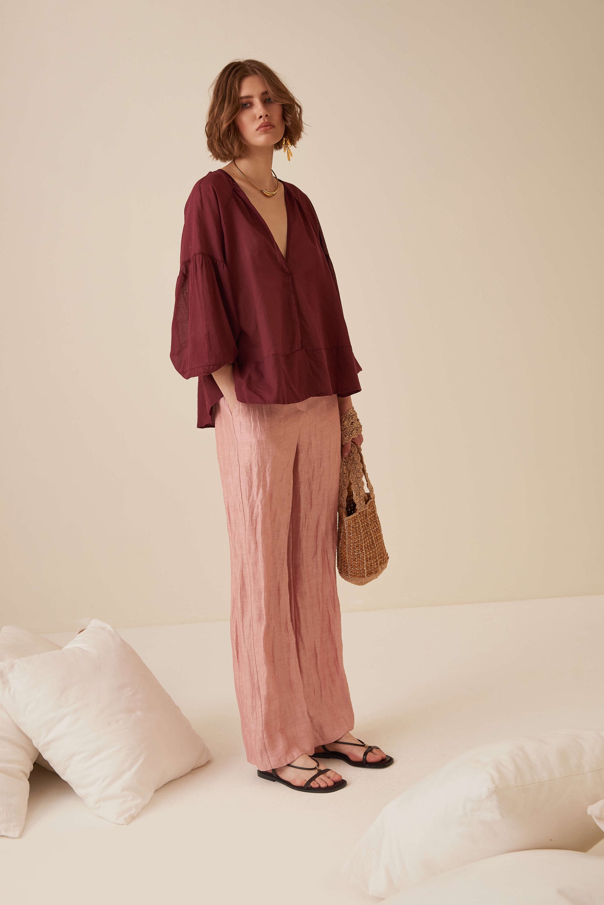 Bulsa di Cotone Scollo a V