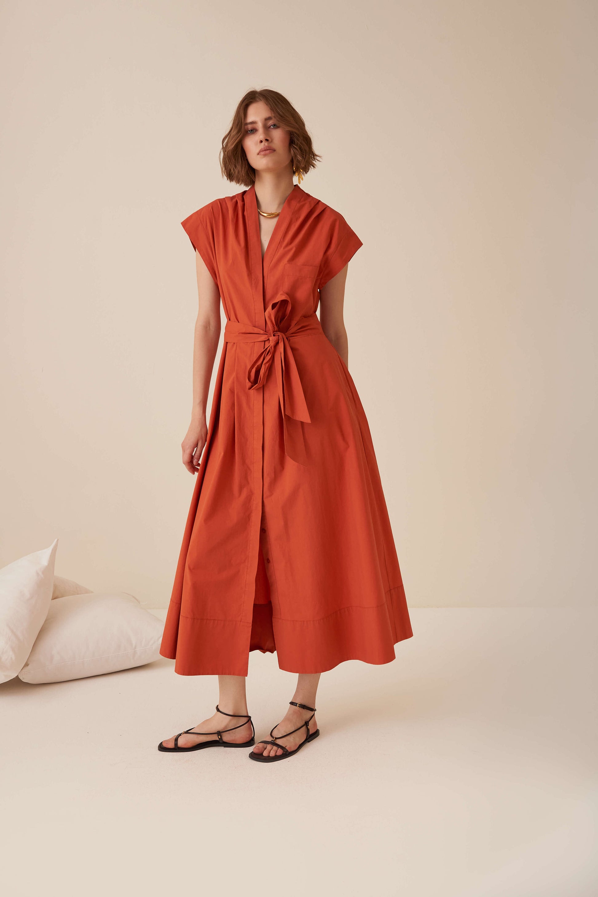 Abito chemisier smanicato