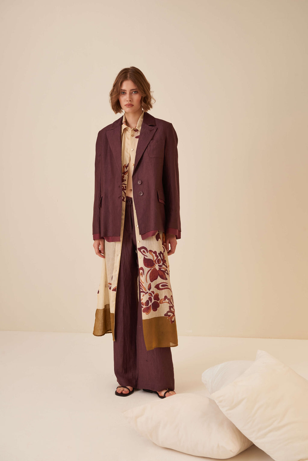 Giacca a scatolina in Lino