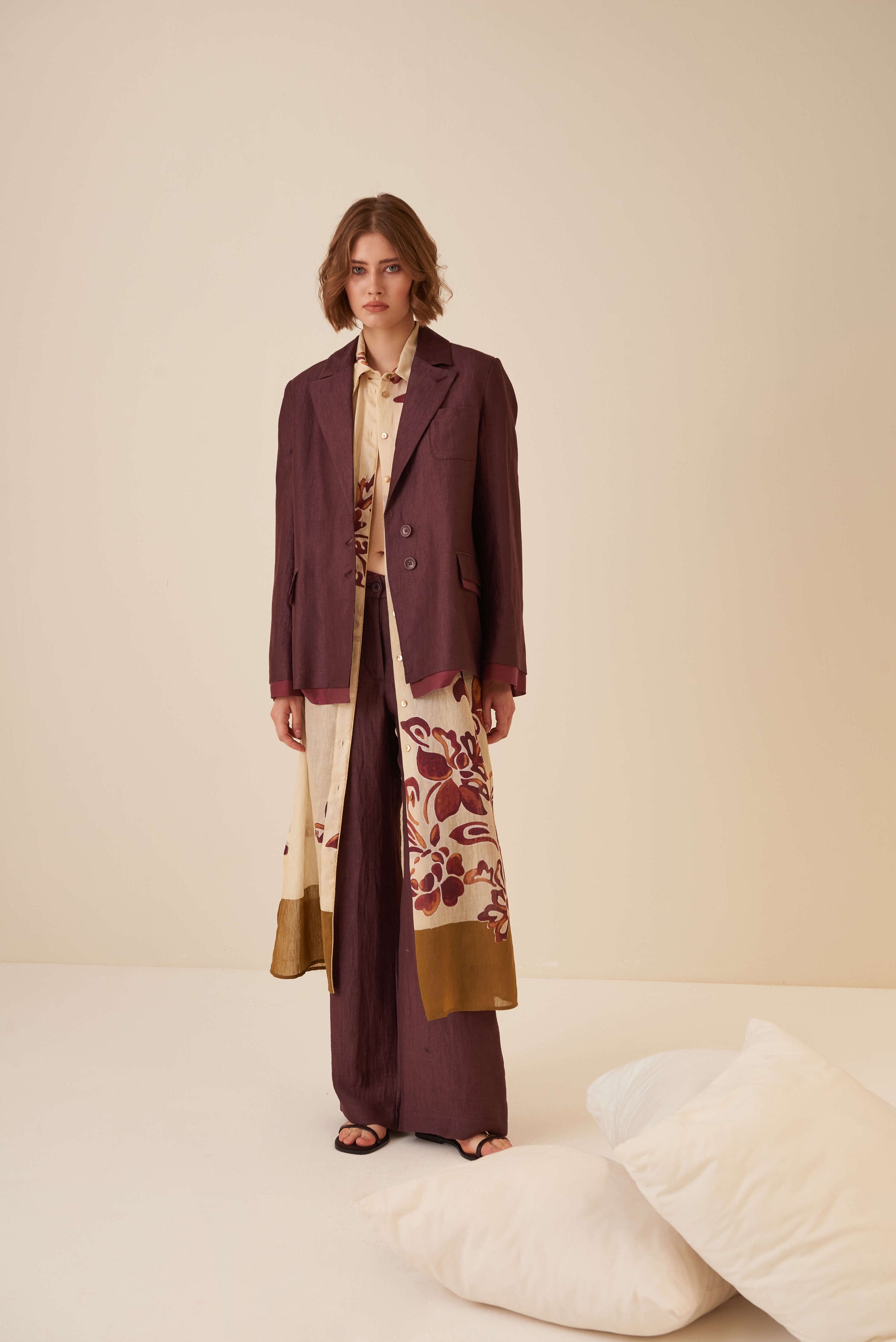 Giacca a scatolina in Lino