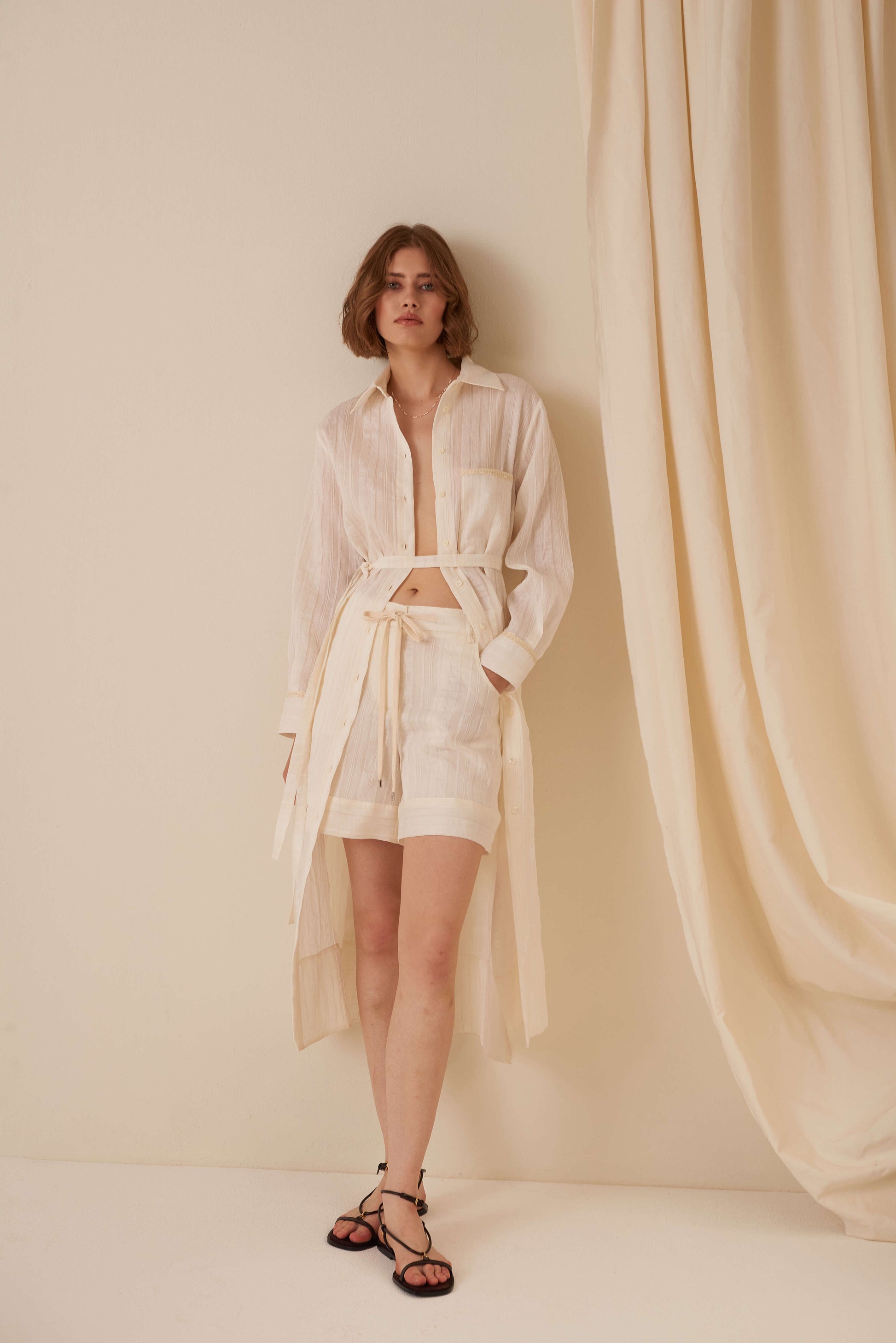 Chemisier con tasca a toppa