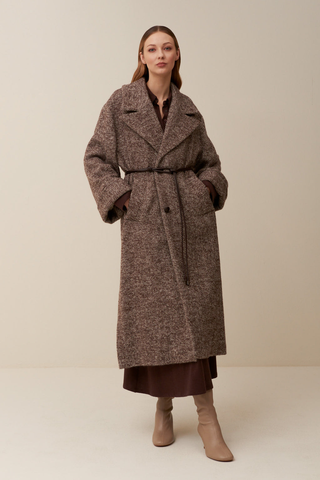 Cappotto lungo spinato