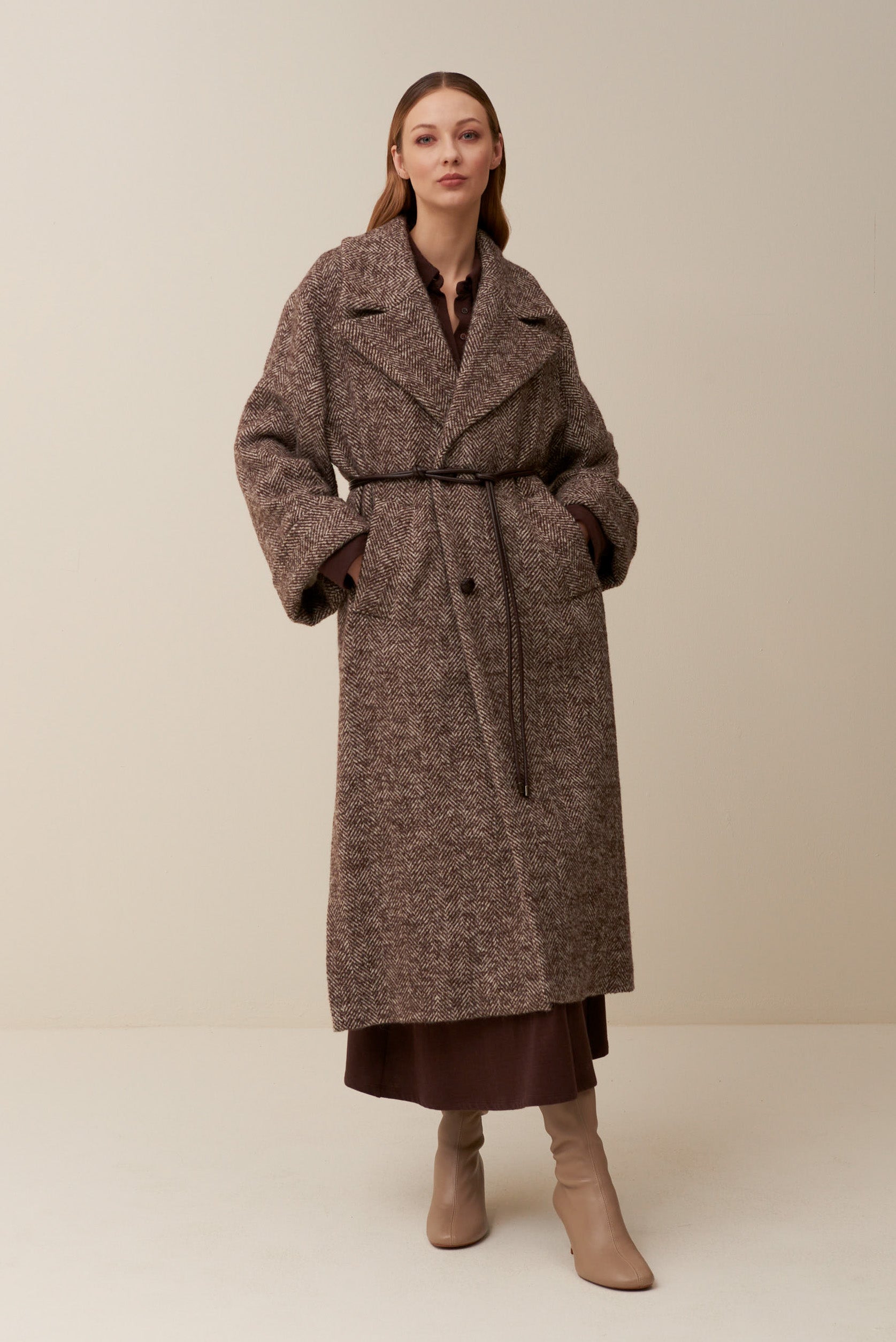Cappotto lungo spinato