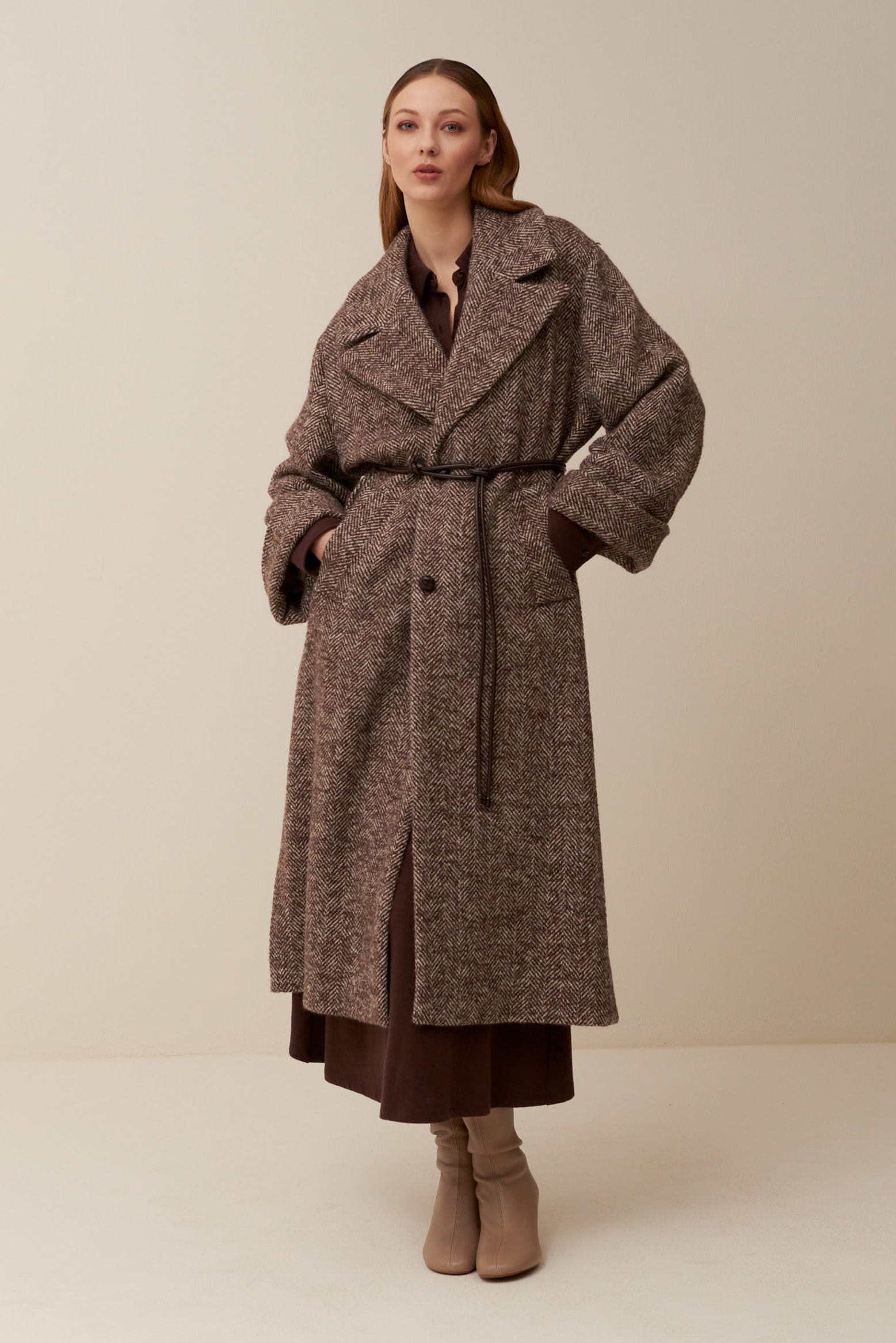 Cappotto lungo spinato