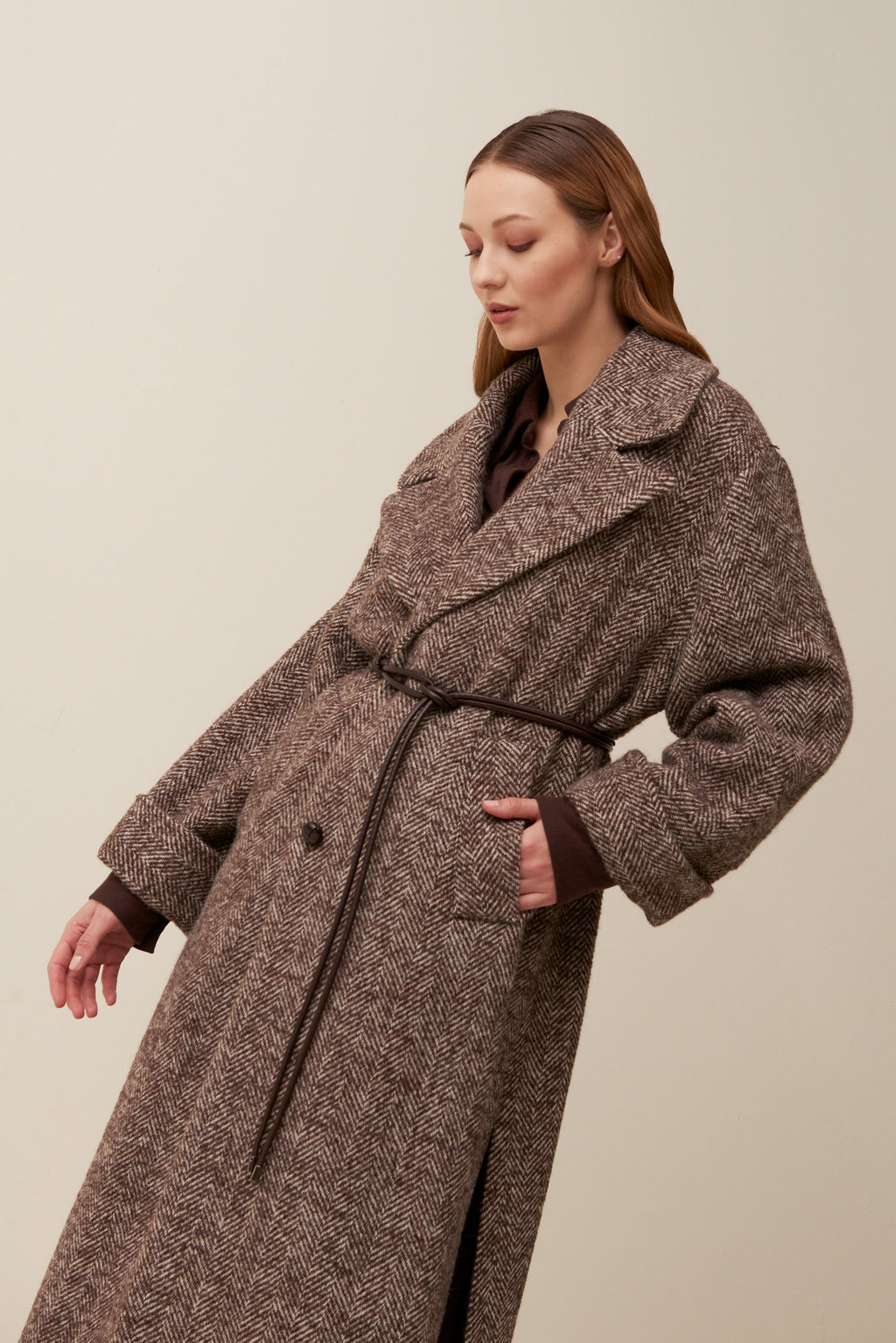 Cappotto lungo spinato