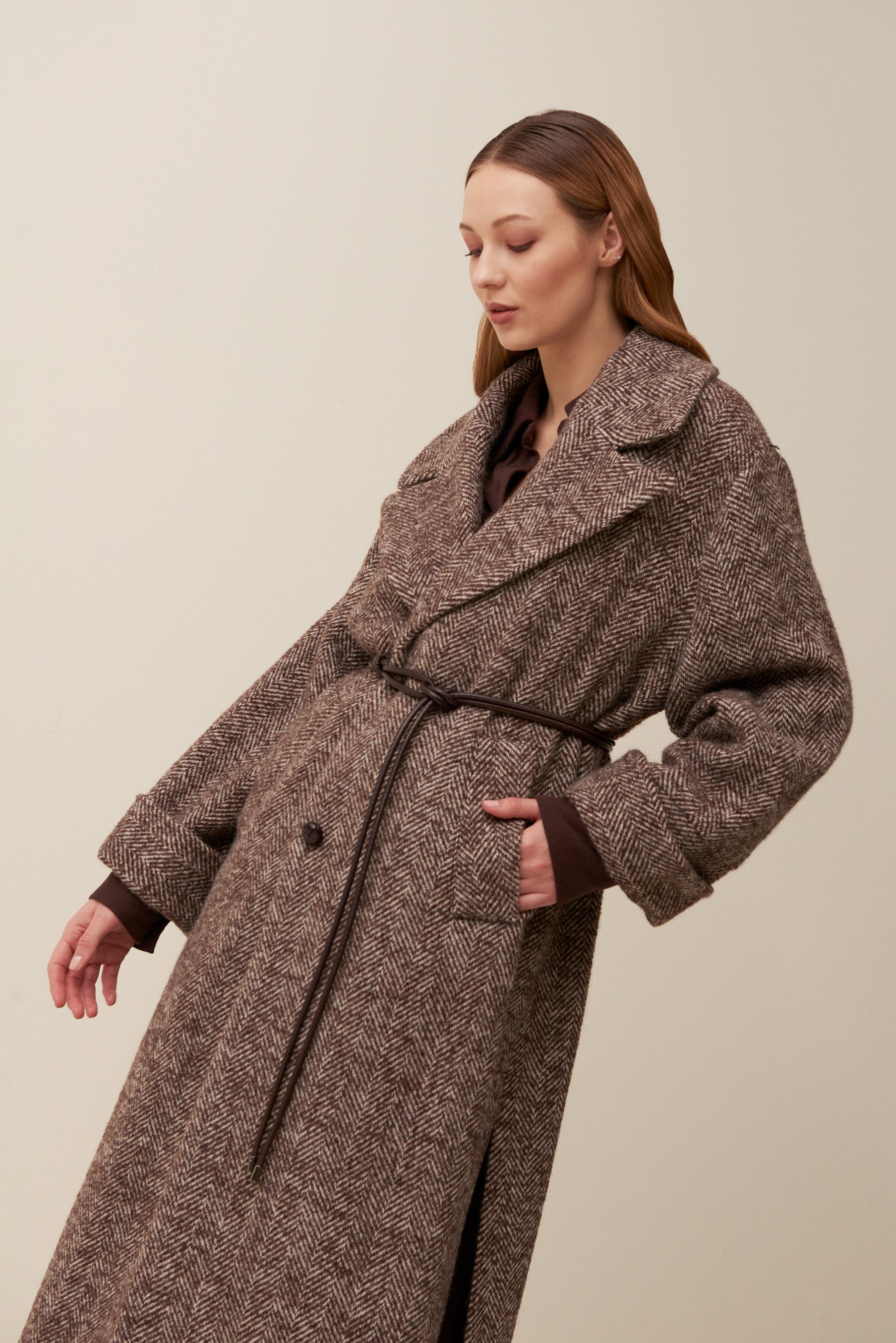 Cappotto lungo spinato