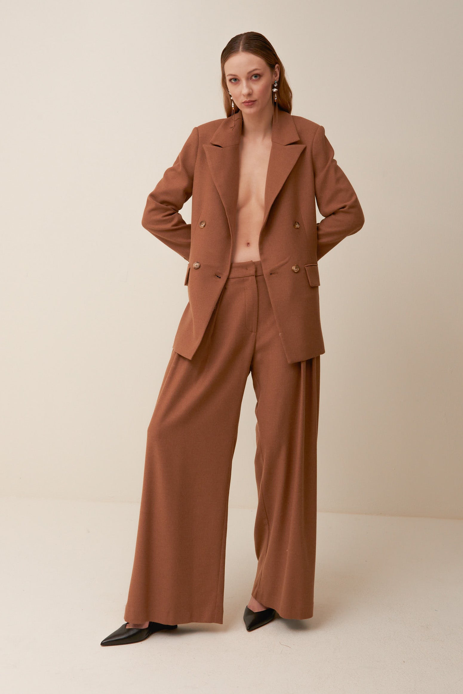 Pantalone Ampio in Flanella