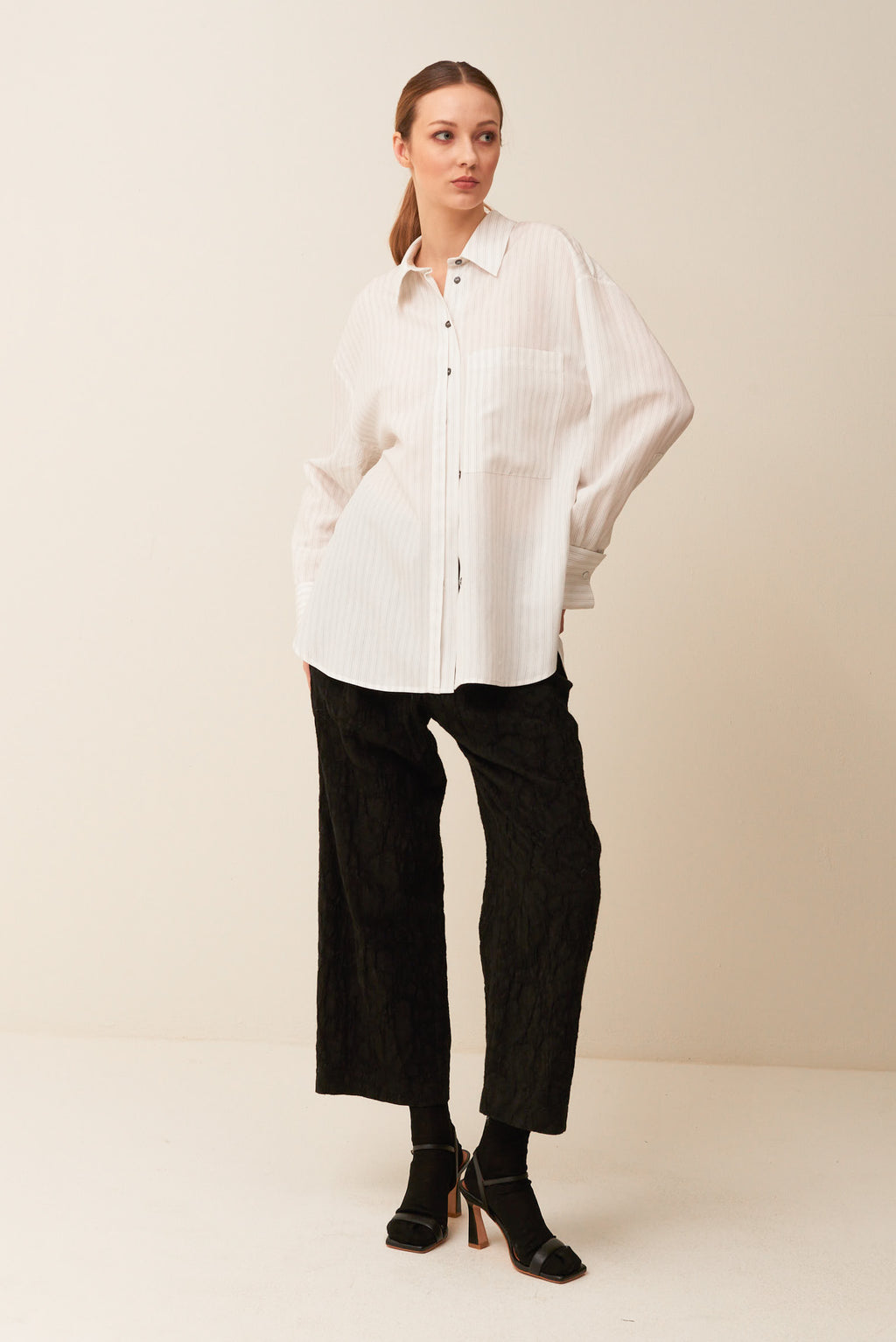 Camicia Over a Righe