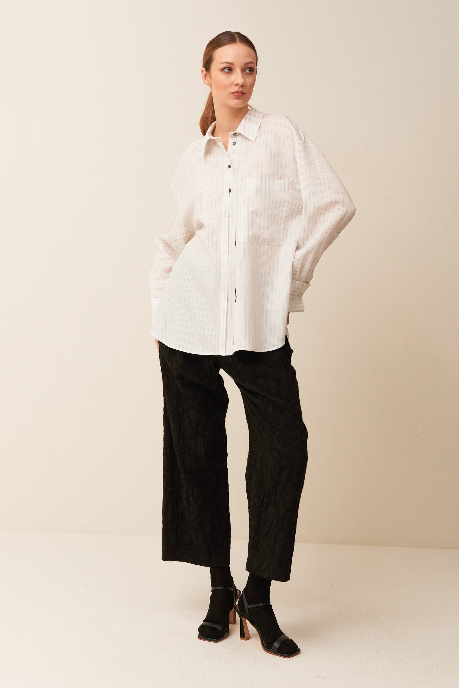Camicia Over a Righe