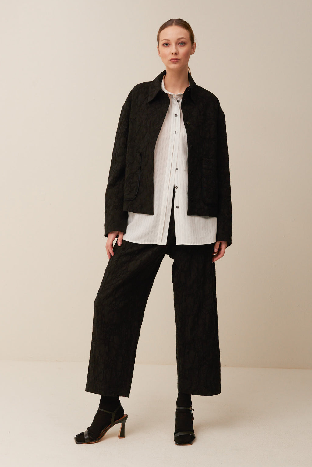Giacca Camicia in jacquard