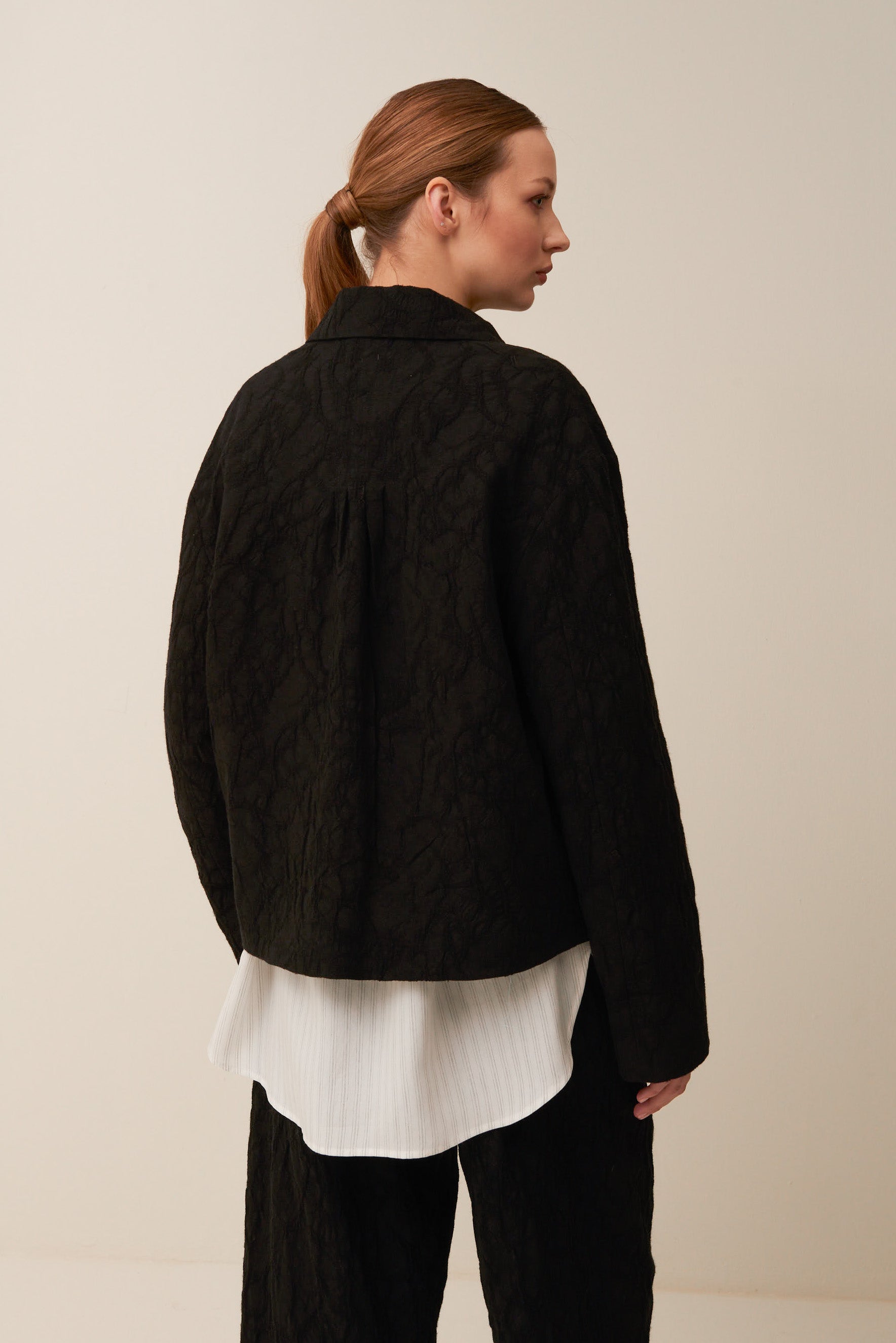 Giacca Camicia in jacquard
