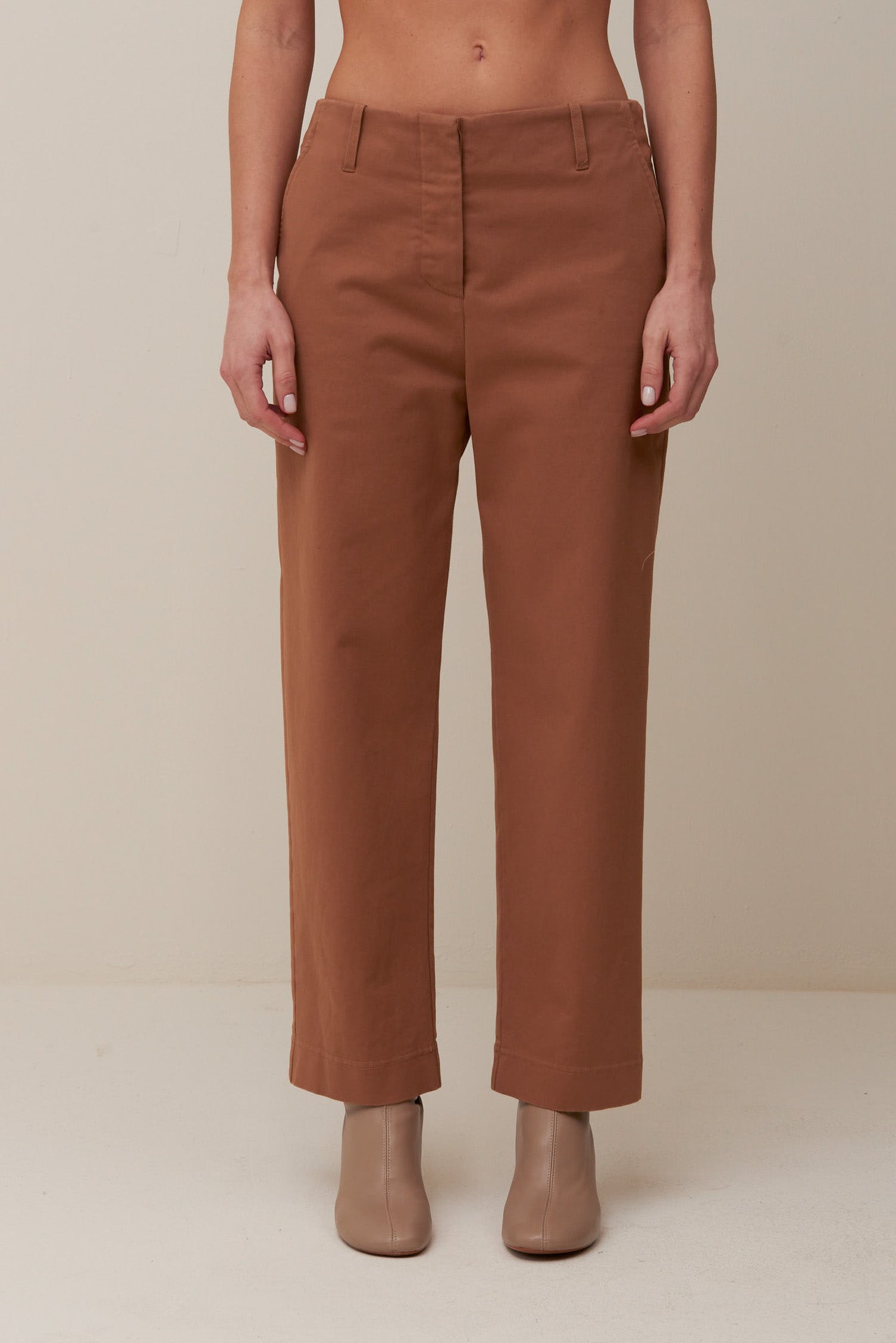 Pantalone in Drill di Cotone
