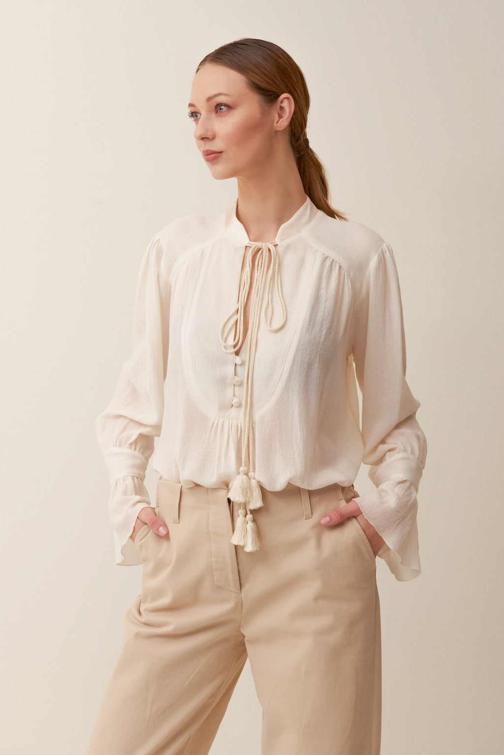 Blusa in Mussola