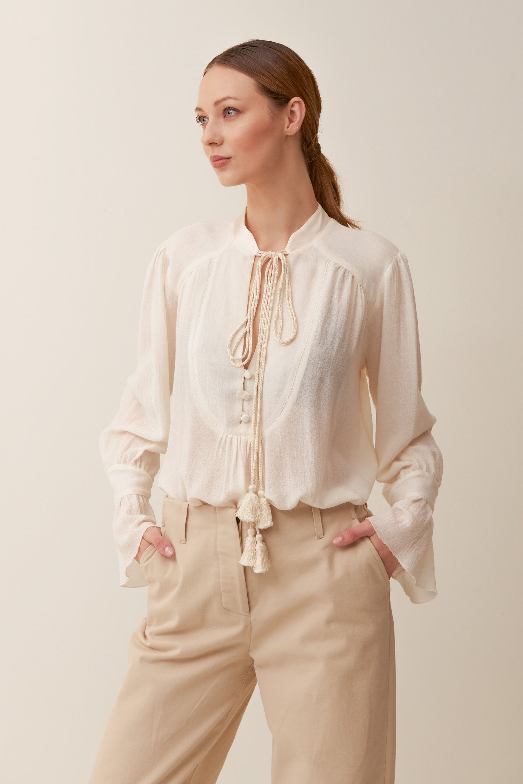 Blusa in Mussola