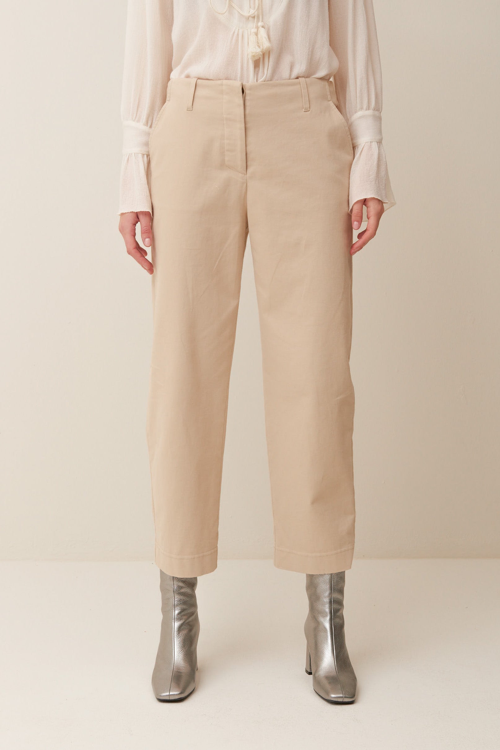 Pantalone in Drill di Cotone