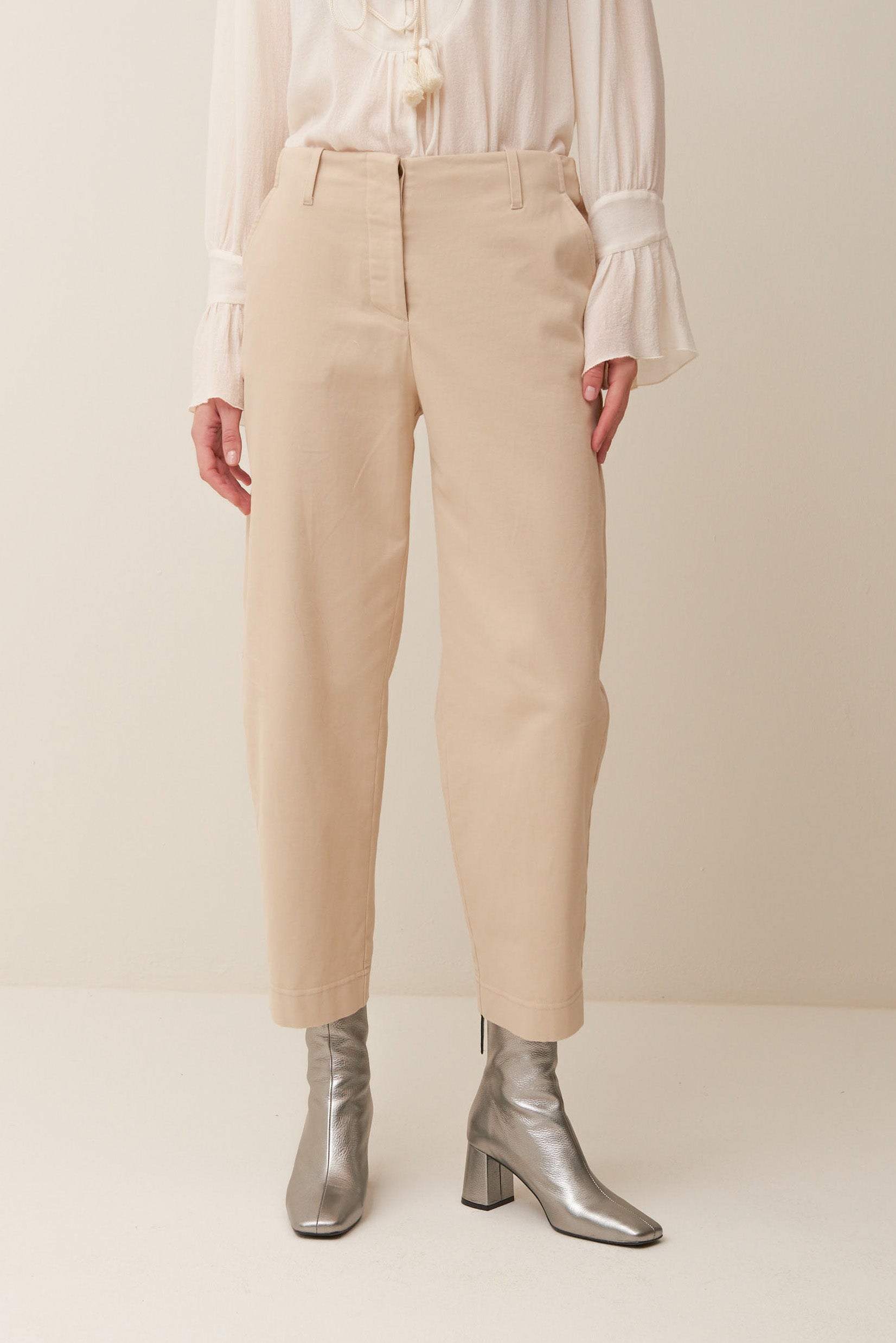 Pantalone in Drill di Cotone