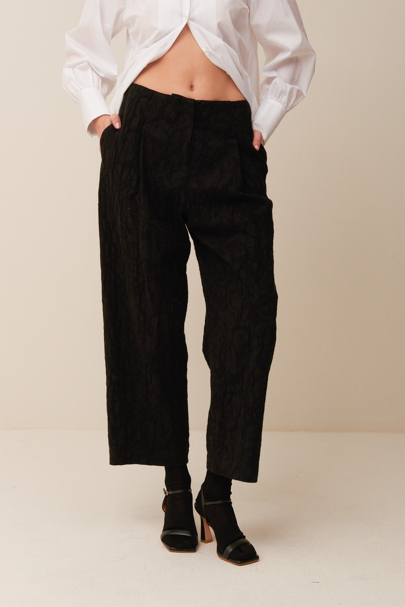 Pantalone Baloon in jacquard
