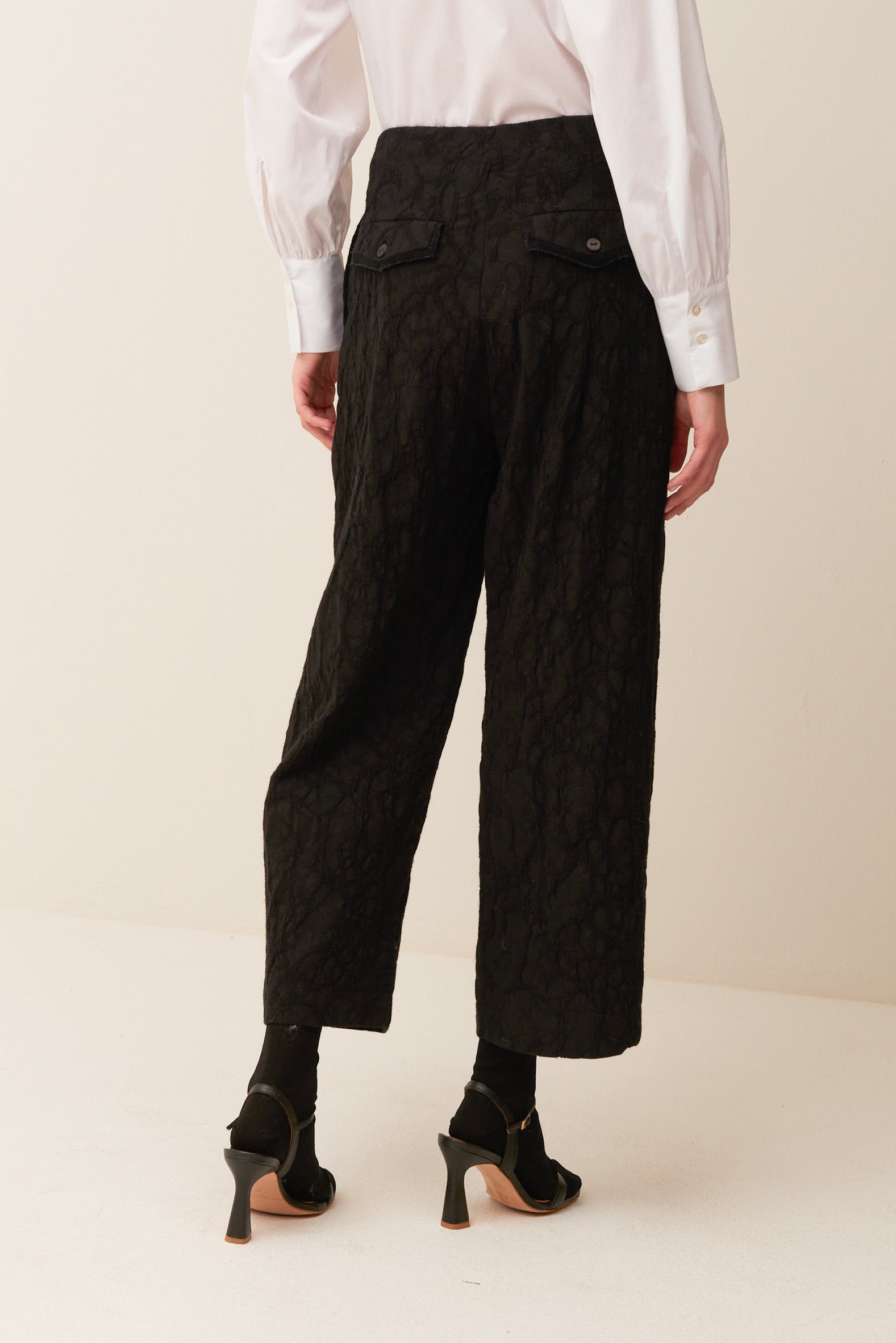 Pantalone Baloon in jacquard