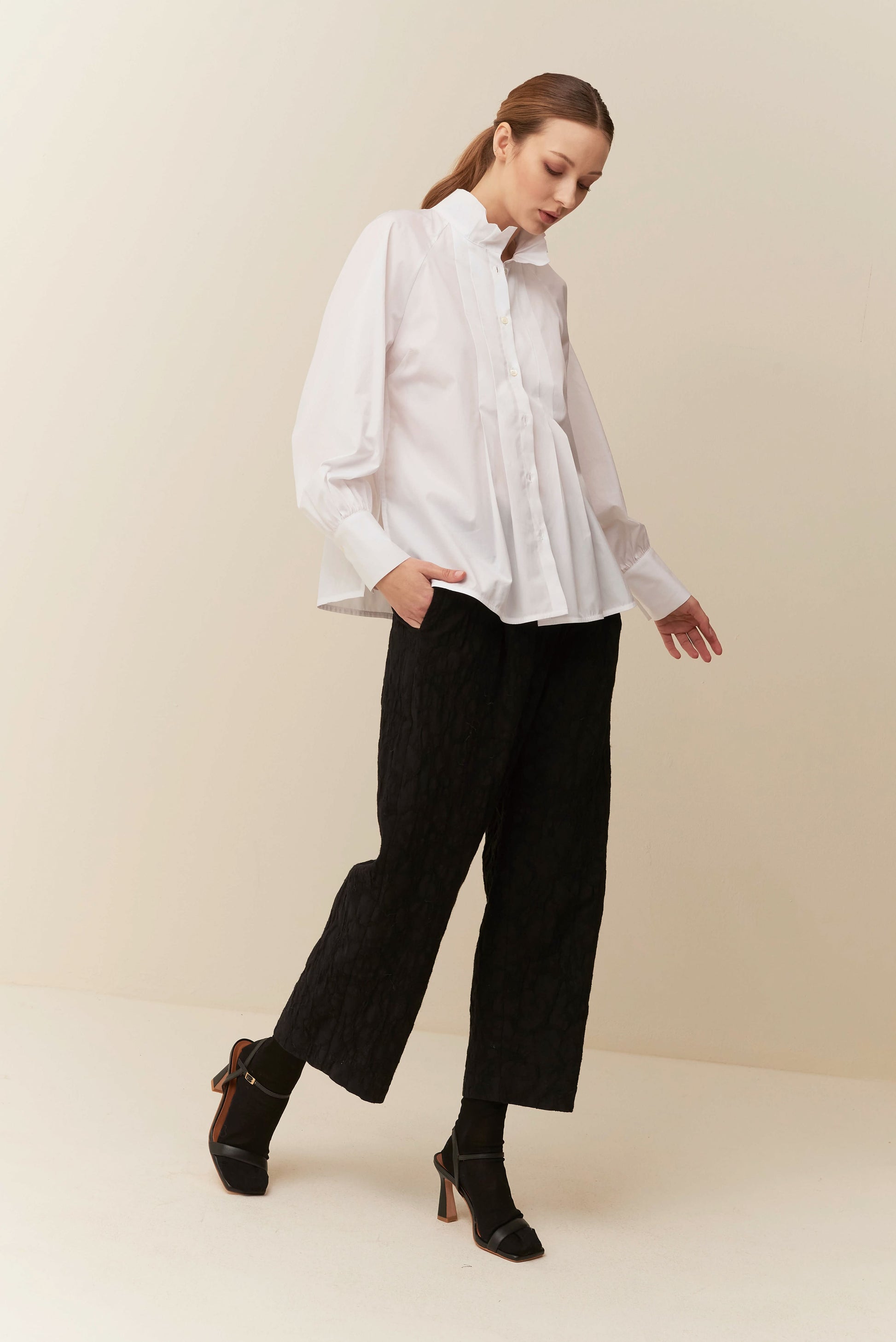 Pantalone Baloon in jacquard