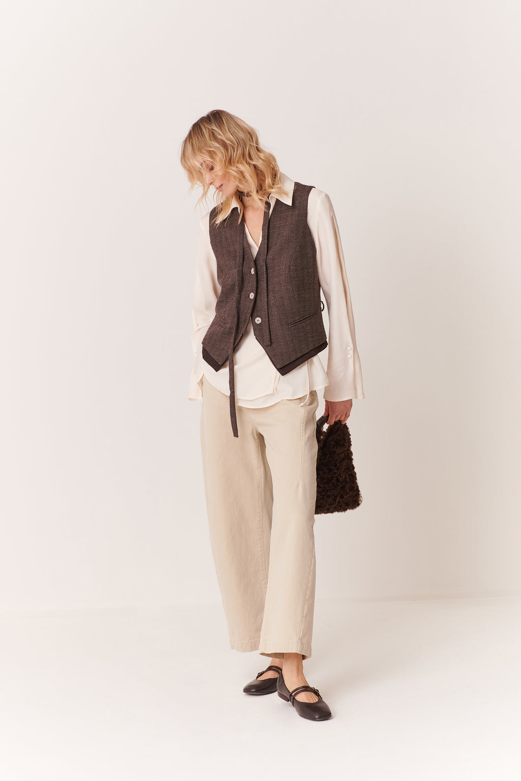 Gilet con fusciacca in Tweed Sale e Pepe