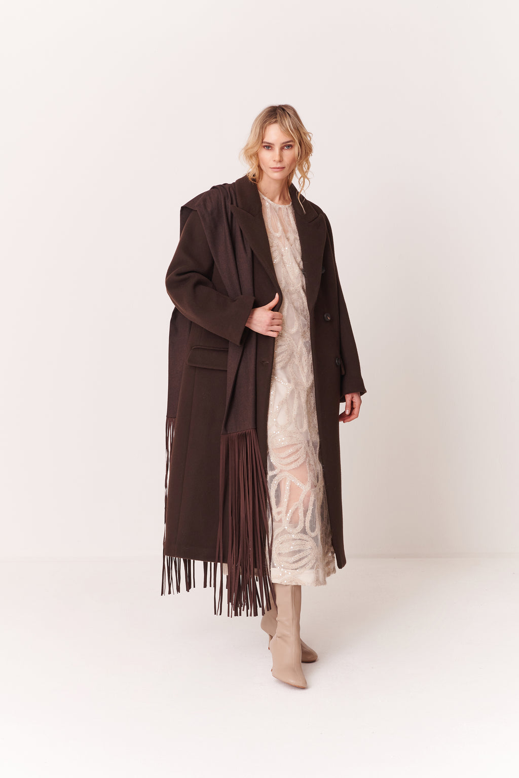 Cappotto doppiopetto in Panno