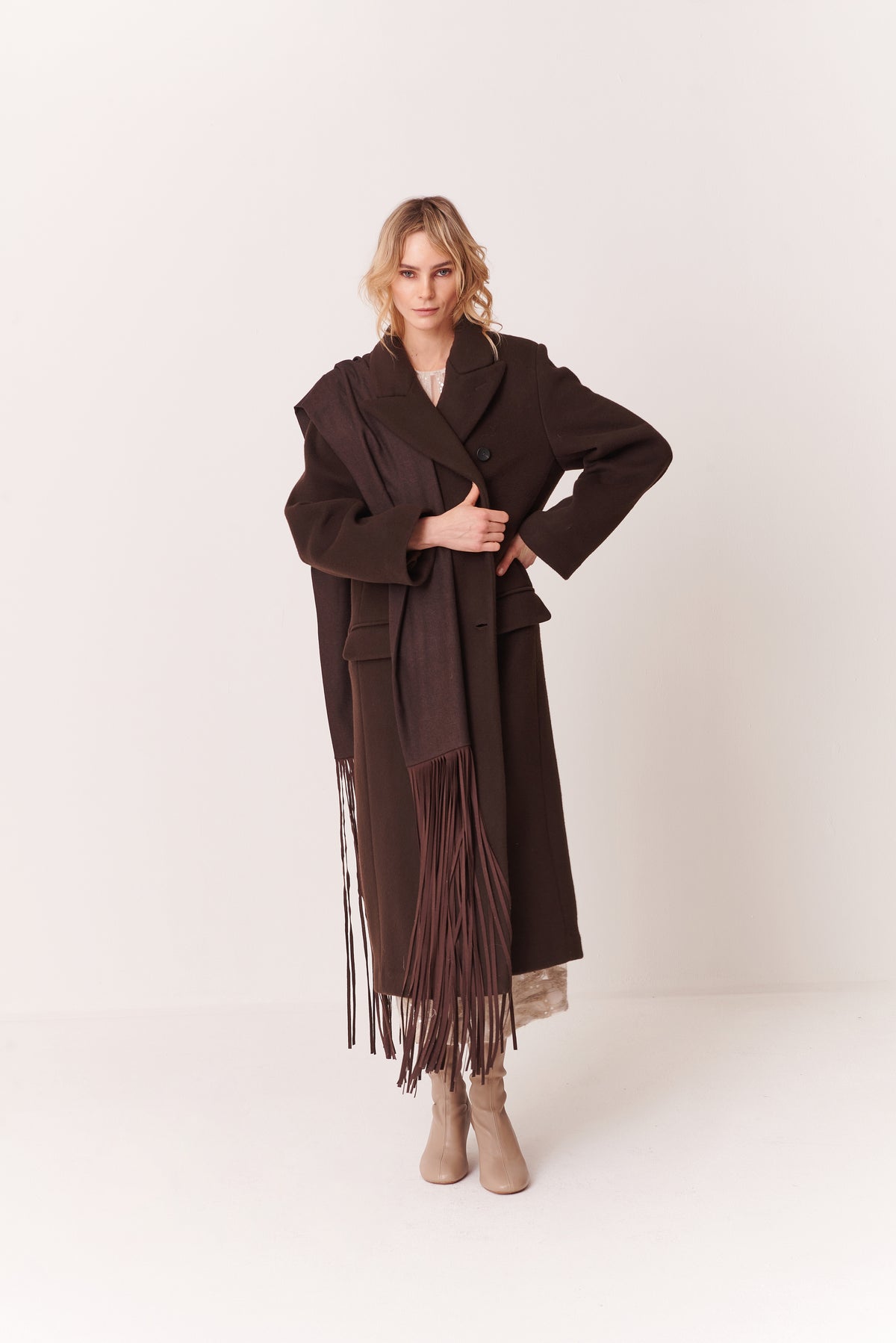 Cappotto doppiopetto in Panno