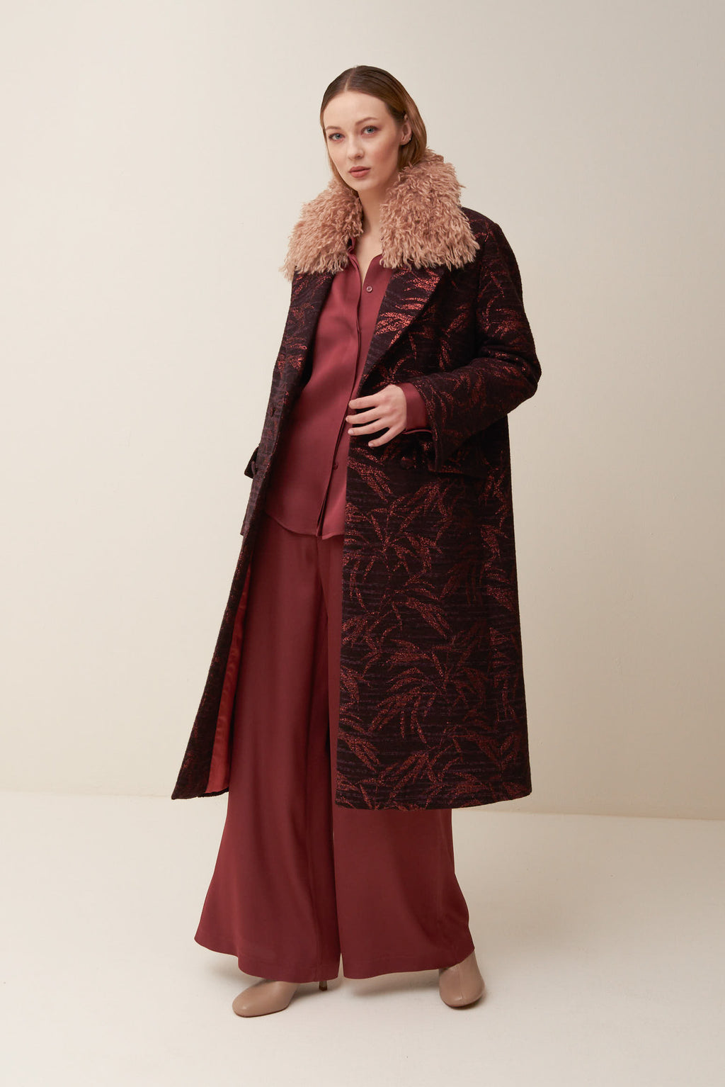 Cappotto in Jacquard lurex
