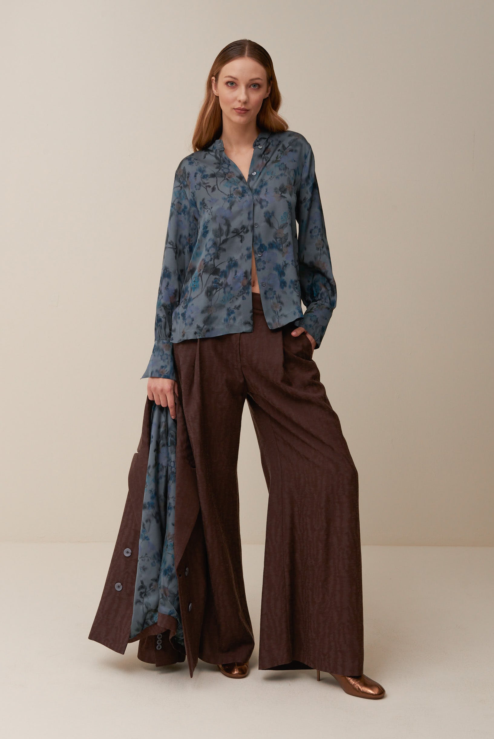 Camicia floreale in Viscosa