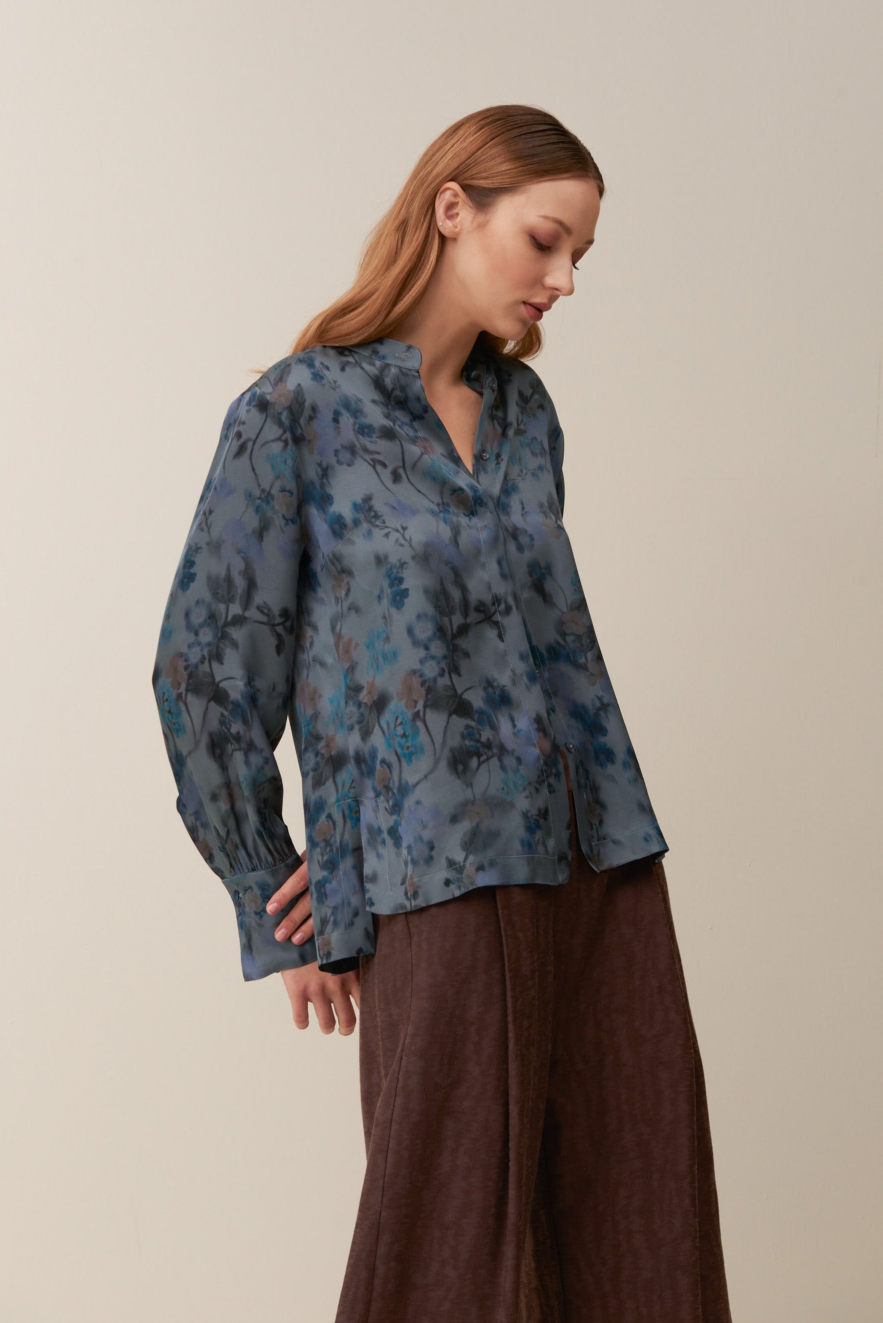 Camicia floreale in Viscosa