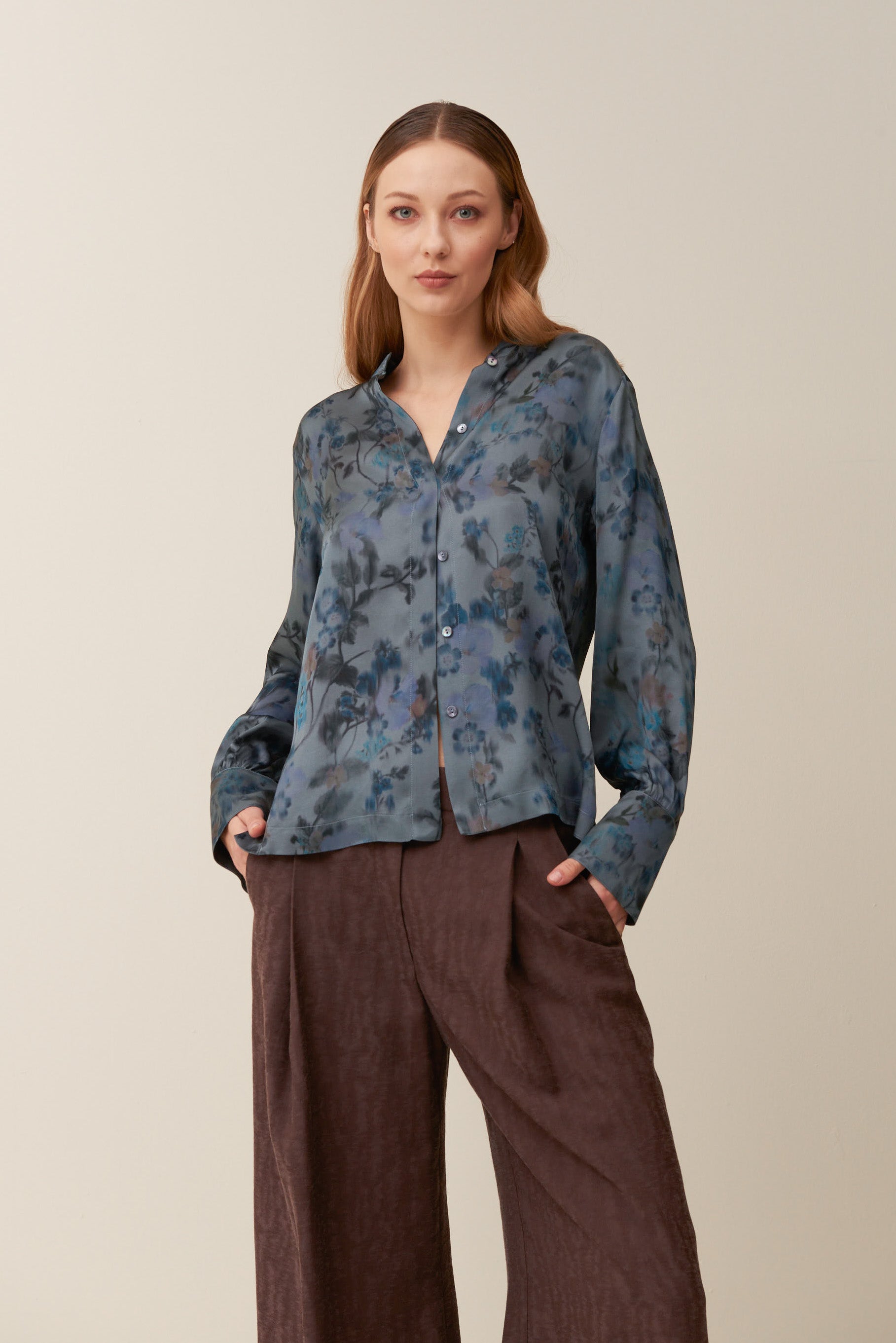 Camicia floreale in Viscosa