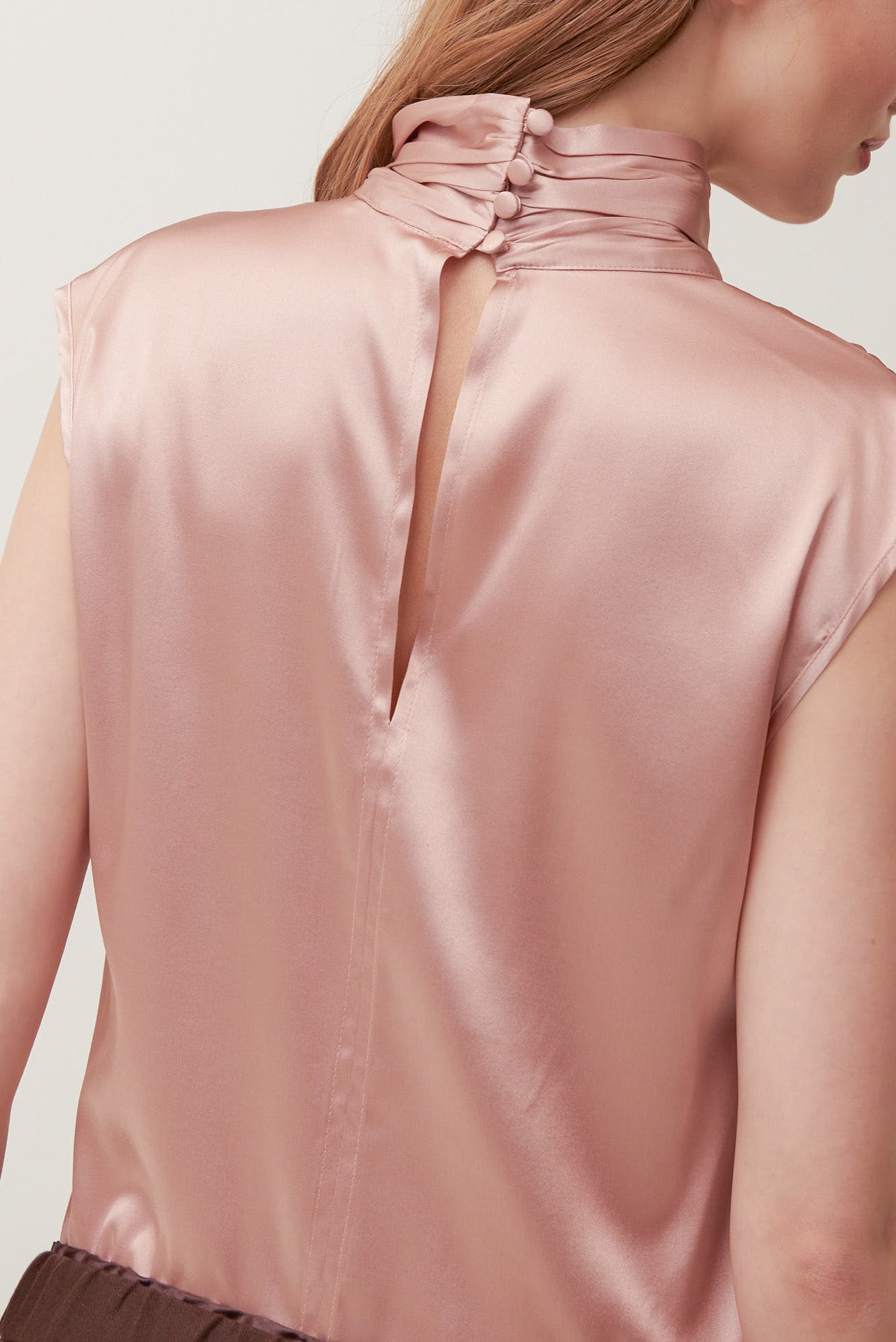 Top in seta stretch