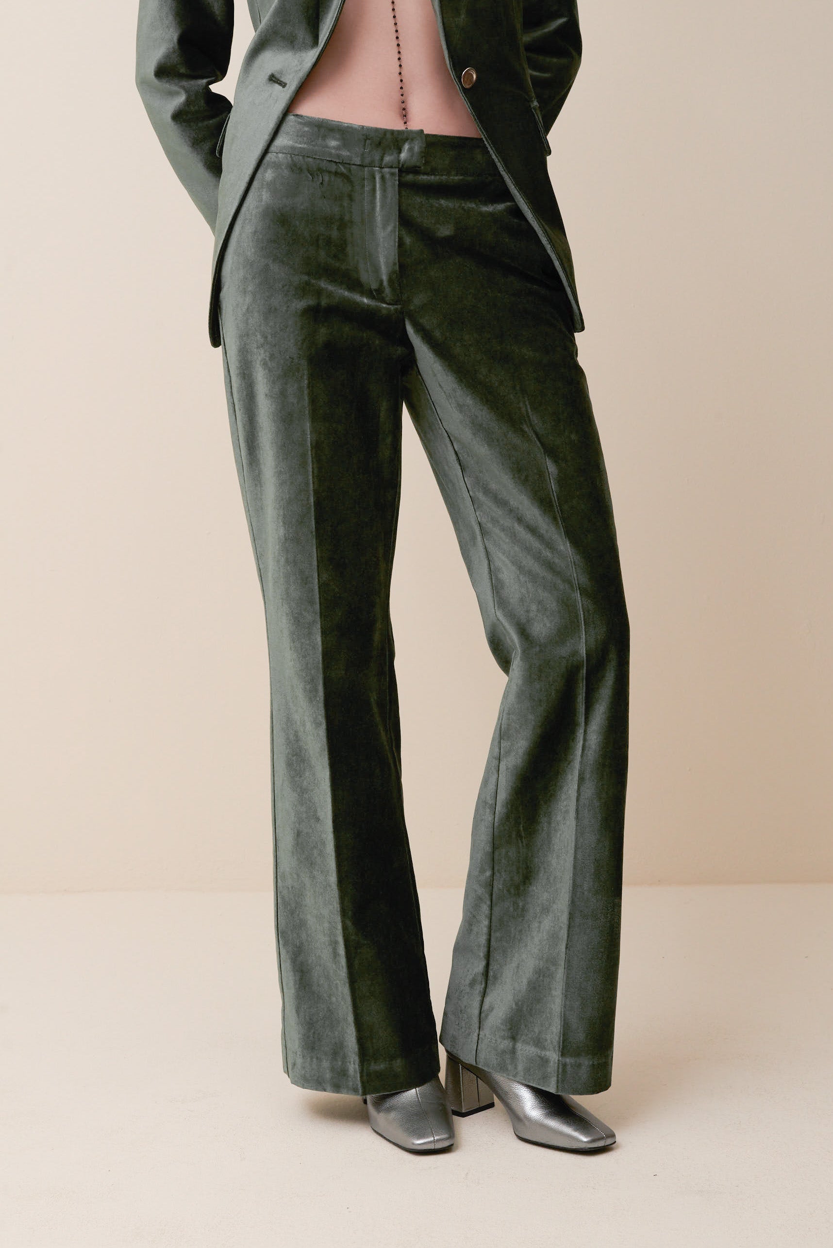 Pantalone in Velluto liscio