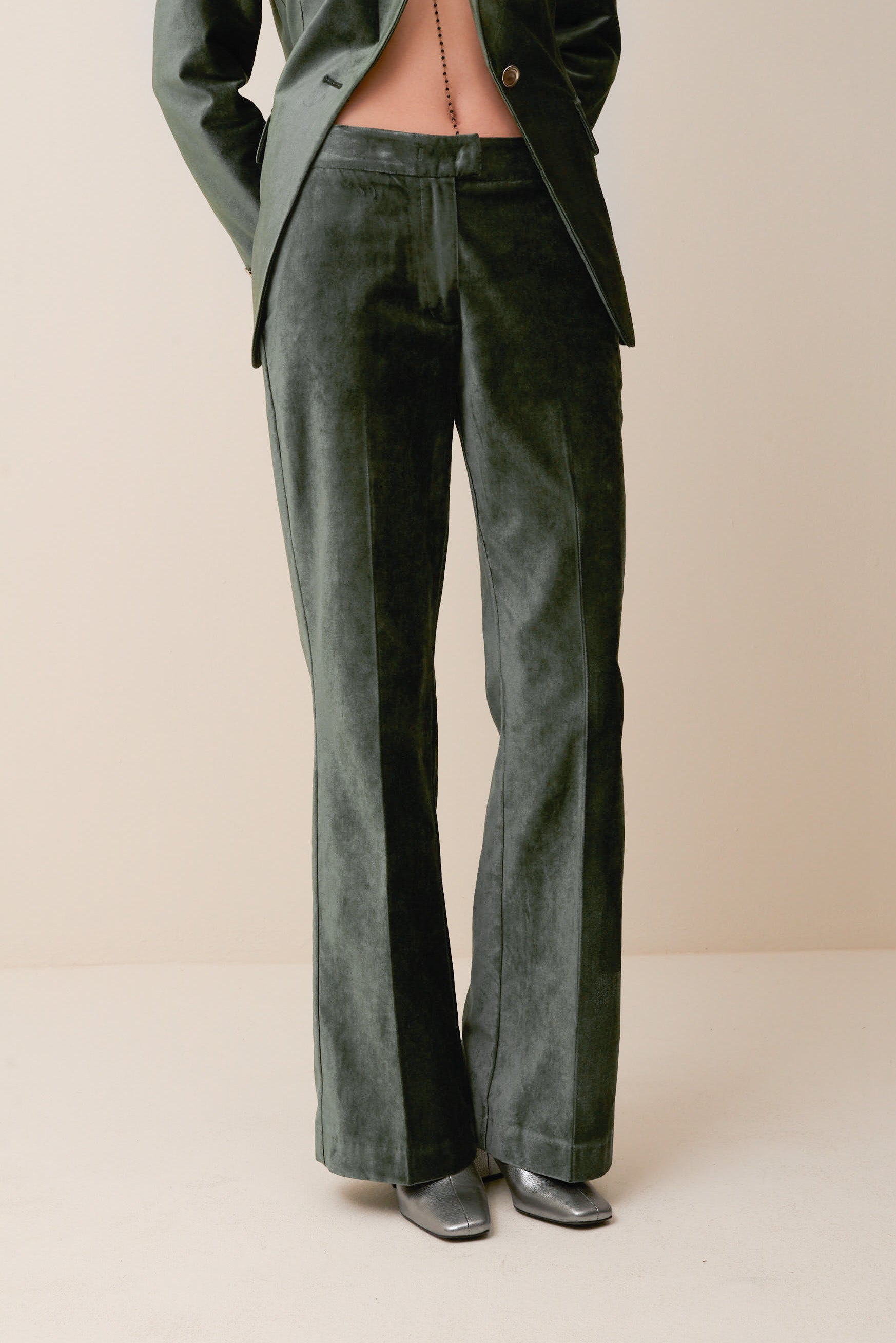 Pantalone in Velluto liscio