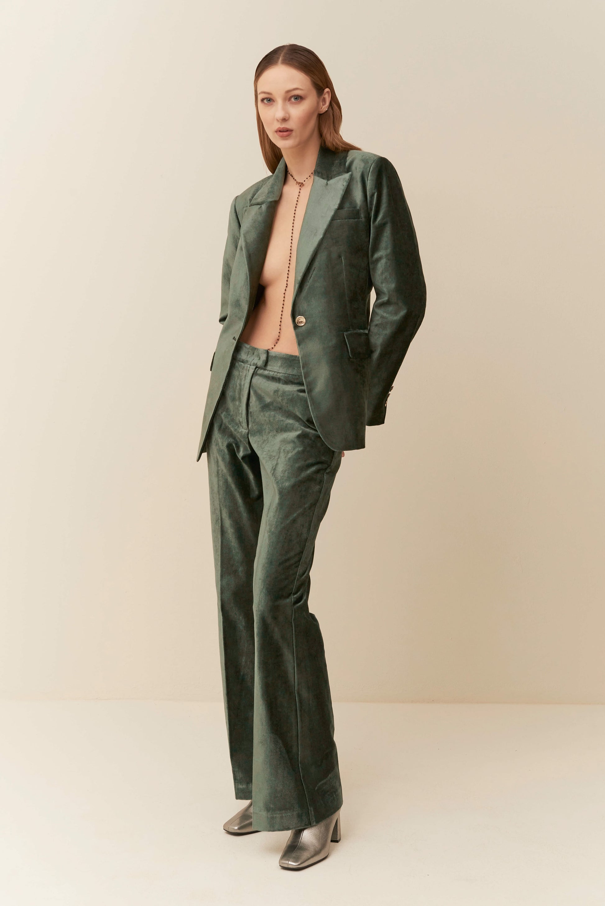 Pantalone in Velluto liscio