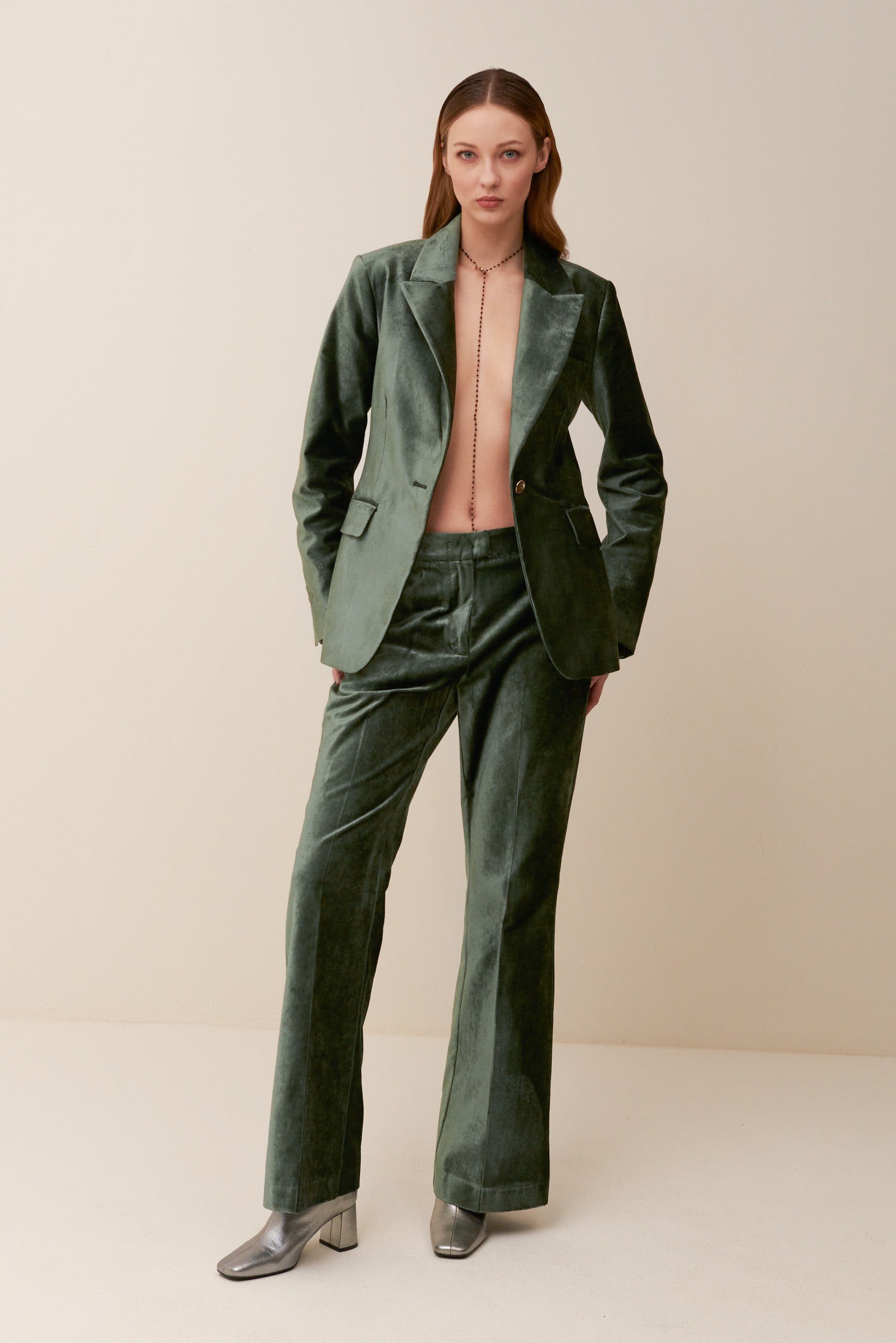 Pantalone in Velluto liscio
